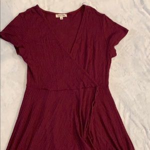 Maroon mini dress